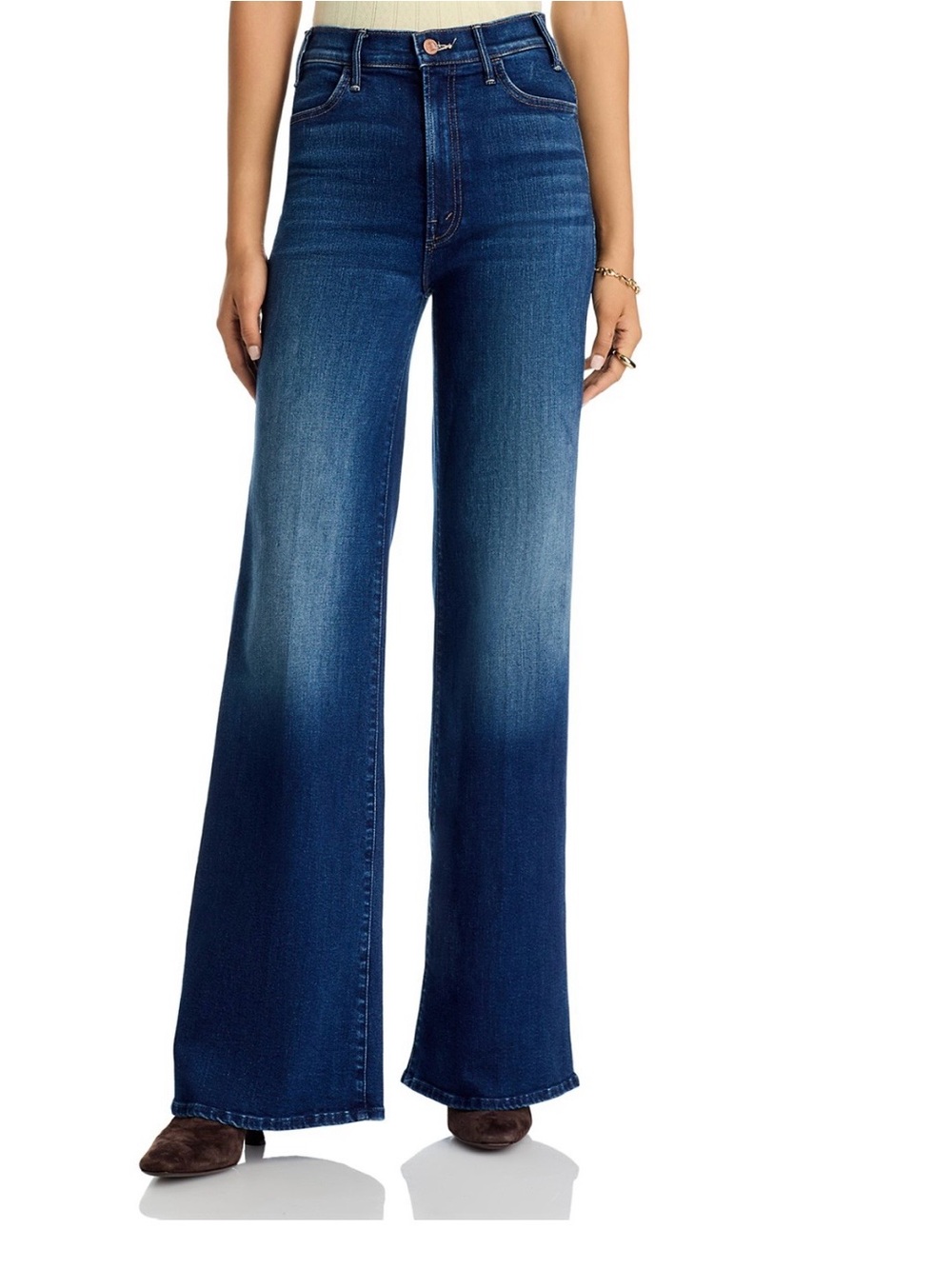 MOTHER The Hustler Roller Sneak Jeans in Troublemaker- size 25